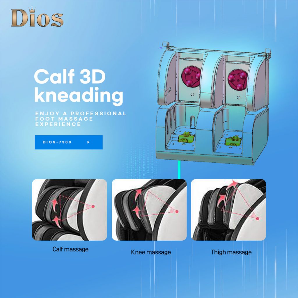 [Pre-Order 4-25-2025] [Limited Quantity] Dios Massage Chair 7D Dual Core Air Roller SL-track with 3D Calf Kneading Dios-7300 Black